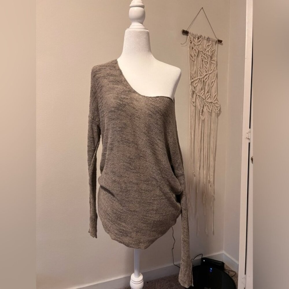Knit Slouchy Sweater, Size M